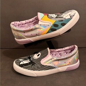 Women's Disney Nightmare Before Christmas Low Top Slip-On Sneakers Size 10